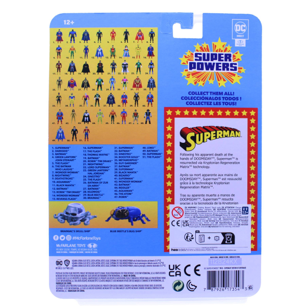 DC Super Powers Superman (Black Suit) Actionfigur – McFarlane 2024 – 13 cm